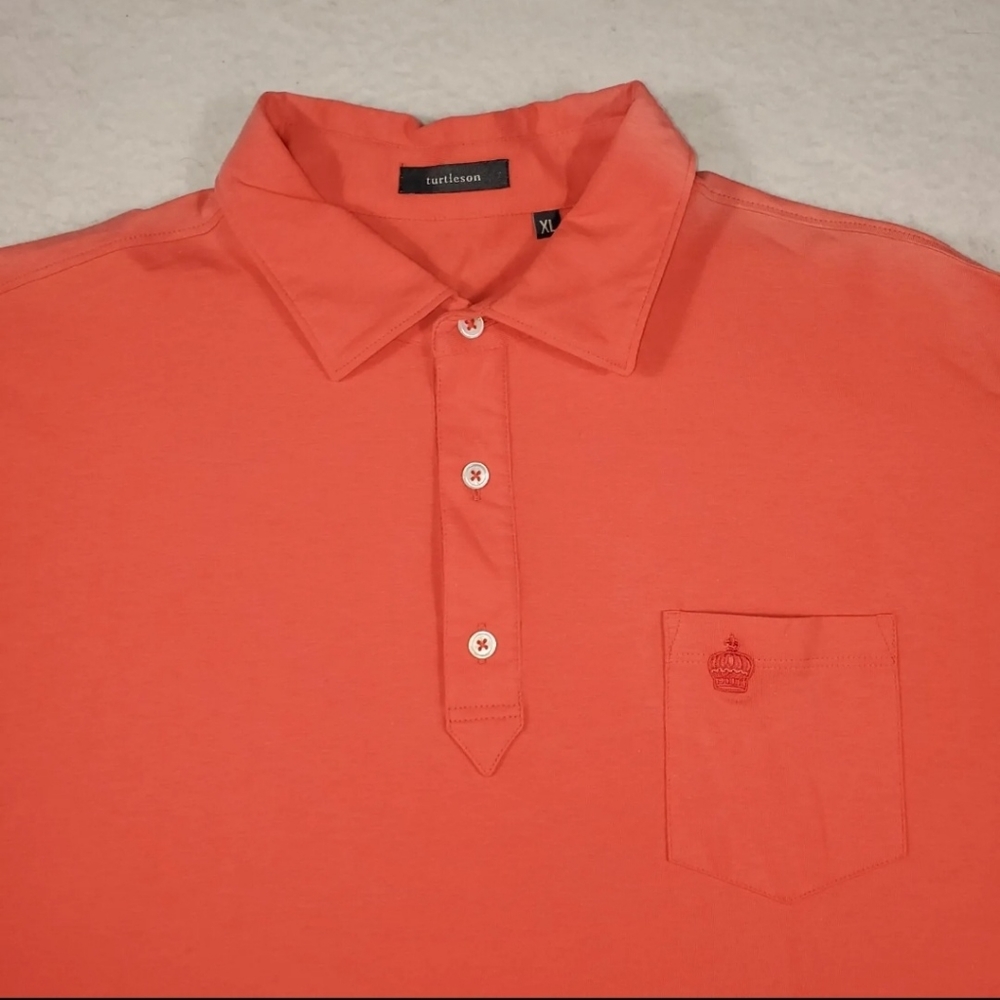 Turtleson Golf Polo Shirt Men's Size XL Short Sleeve Crown Embroidered Logo